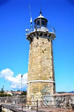 Desenzano town lighthouse Stock Photos