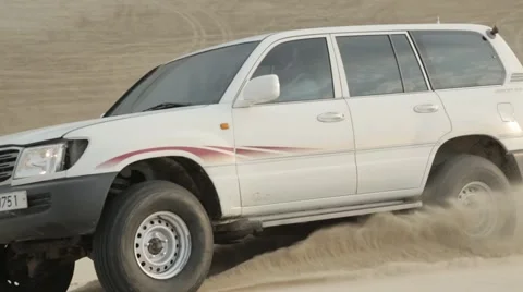 Desert 4X4 race Stock Footage 48272176