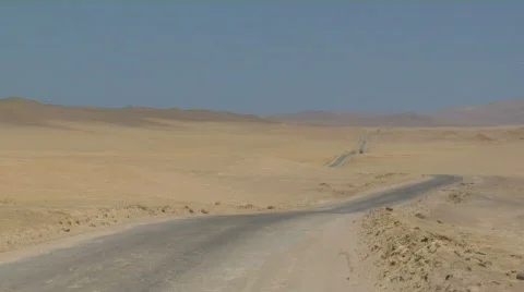Desert abandoned road Stock Footage 70889
