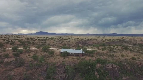 Desert Aerial Footage Stock Footage