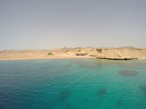 The desert and the sea Stock Footage 72770274