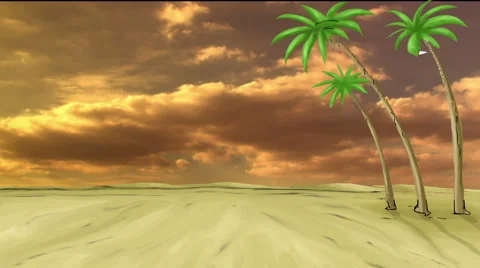 Desert And Sky Stock Footage 45963535