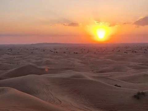 Desert and Sun Stock Photos