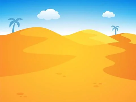 Desert Background Stock Illustration