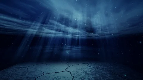 Desert background with light filtering through the clouds Stock Footage 93781253