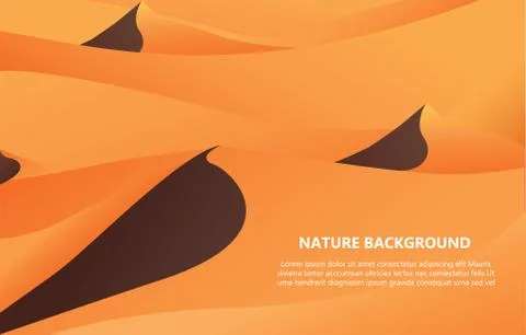 Desert background with text space vector illustration Stock Illustration