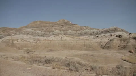 Desert Badlands Stock Footage 21194314