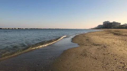 DESERT BEACH IN ITALY Stock Footage 126695298