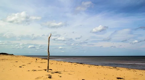 Desert beach timelapse Видео 41658918