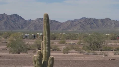 Desert boondocking pan left Stock Footage 236519205