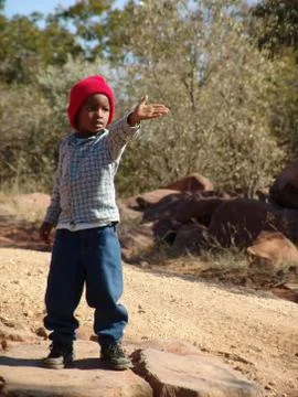 Desert boy Stock Photos