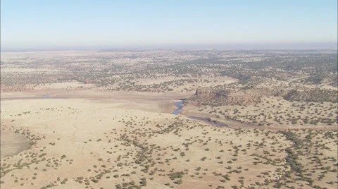 Desert Brush Stream Stock Footage 39793017