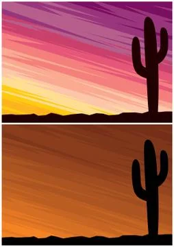 Desert Cactus Stock Illustration
