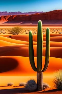Desert cactus Illustrazione stock