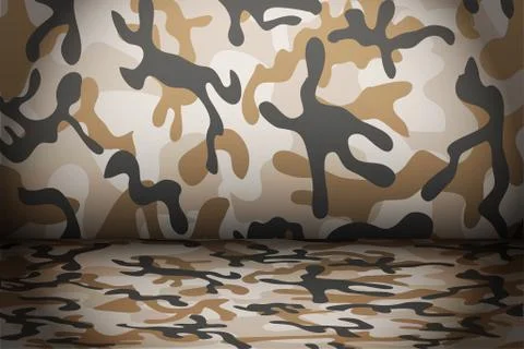 Desert Camouflage background Ilustração Stock