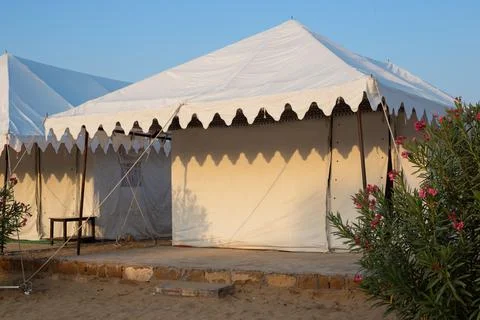 Desert camp Stock Photos