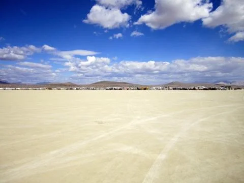 Desert camping Foto stock