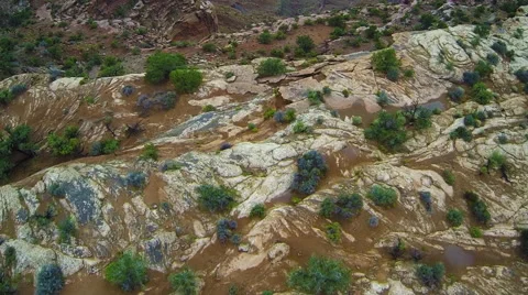 Desert Canyon Aerial Stock Footage 41713636