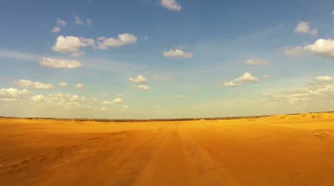 Desert Car Trip 01 Stock Footage 24894564