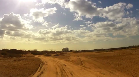 Desert Car Trip 06 Stock Footage 24896910