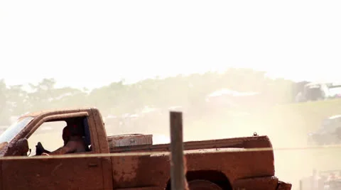 Desert cars Stock Footage 25528653