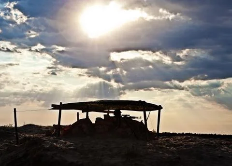 Desert checkpoint Stock Photos