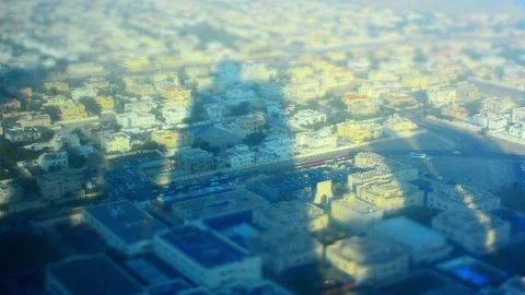 Desert City From Above Stock Footage 182336610