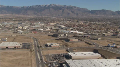 Desert City Mountain Stock Footage 39792757