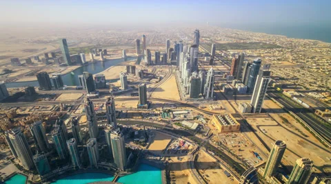 Desert city Timelapse from viewing point 4K 스톡 동영상 33863628