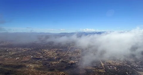 Desert City Under Clouds Stock Footage 72416399