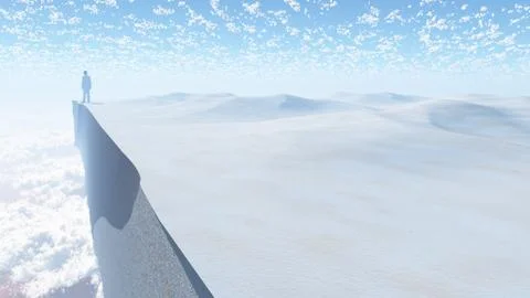 Desert cliff Illustrazione stock