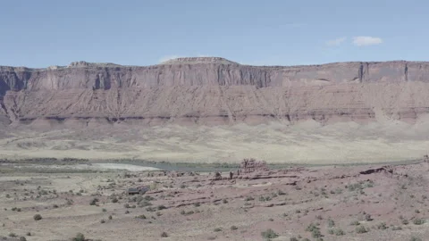 Desert Cliffs Drone Stock Footage 186747869