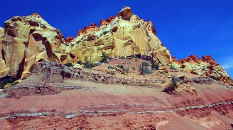 Desert cliffs in Souther Utah Stock Footage 5731849