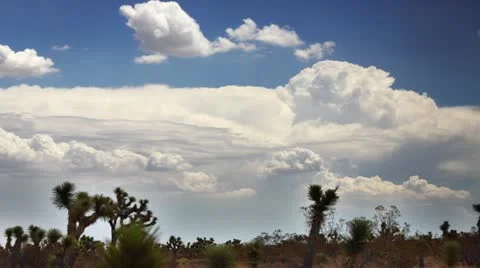 Desert Cloudscape Time lapse Stock Footage 21298951