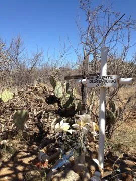 Desert Crosses Stock Photos