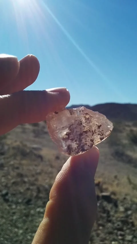 Desert crystal specimen Stock Footage 165915489