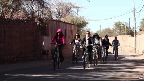 Desert cyclists Stock Footage 77047236