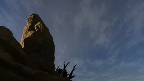 Desert Day Night Timelapse Loop 60fps 動画素材 142485665