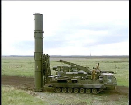 Desert, deployment of missile systems C-300 Video stock 4886382