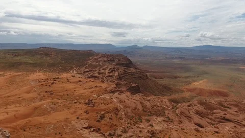 Desert Descend Cliff Video stock 93571055