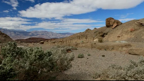 Desert Diarama Ravine Stock Footage 104845525