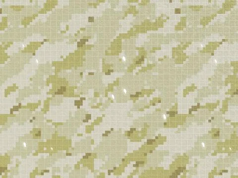Desert Digital Camouflage Texture Background Stock Illustration