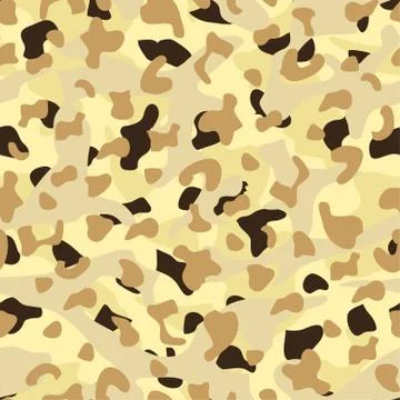 Desert disruptive camouflage  seamless pattern Stock Illustration