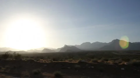 Desert Drive-By Stockbeeldmateriaal 3182297