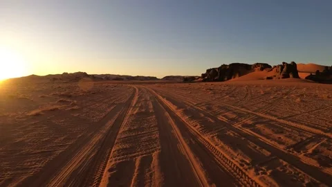 Desert Drive Stock Footage 196645466