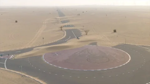 Desert drone  Stock Footage 121210367