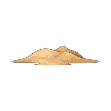 Desert dune illustration Stock Illustration