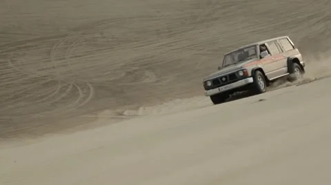 Desert Dune Racing Stock Footage 48272186