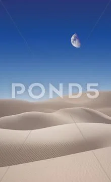 Desert dunes Stock Illustration