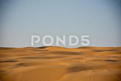 Desert dunes in Liwa, United Arab Emirates Stock Photos